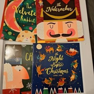 Childrens Christmas Paperback Books Lot of 4 New